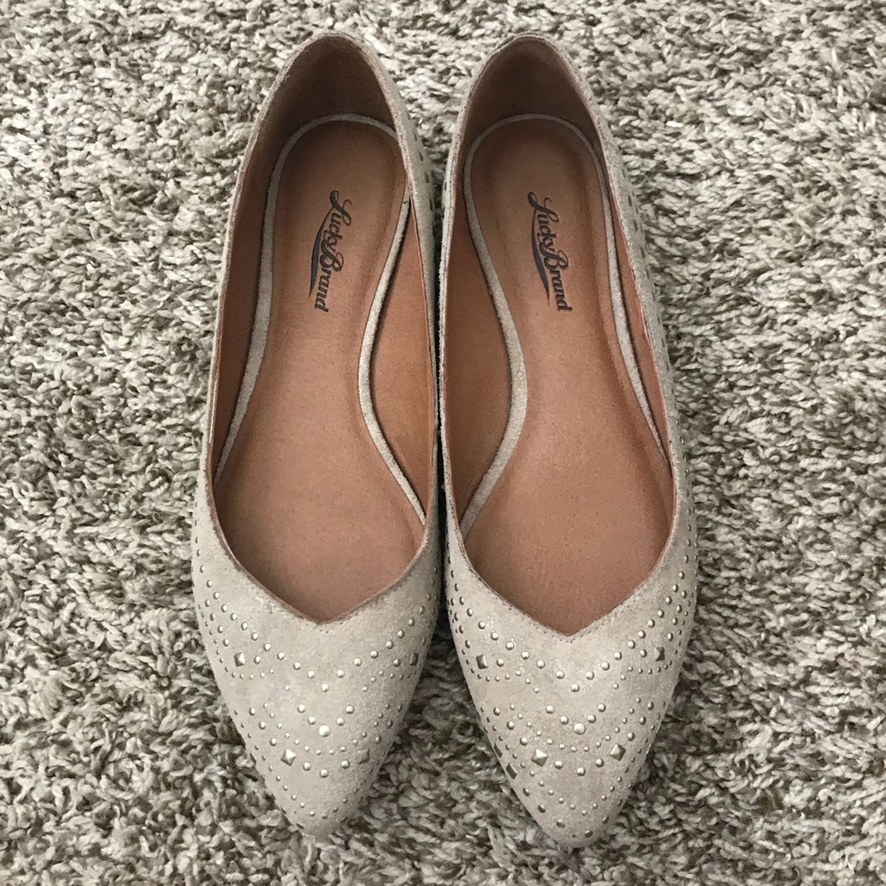 Lucky Brand Beige Flats
